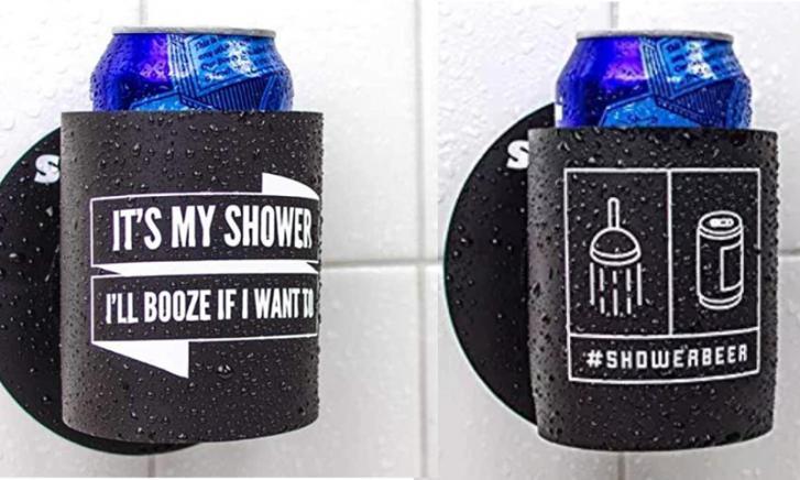 shakoolie een bier houder voor onder de douche